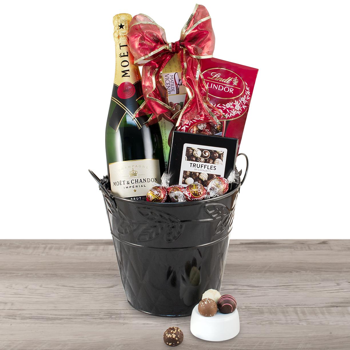 Moët & Chandon Champagne Gift Basket By Wine Basket , Champagne Gift Baskets , Gift Baskets Delivered