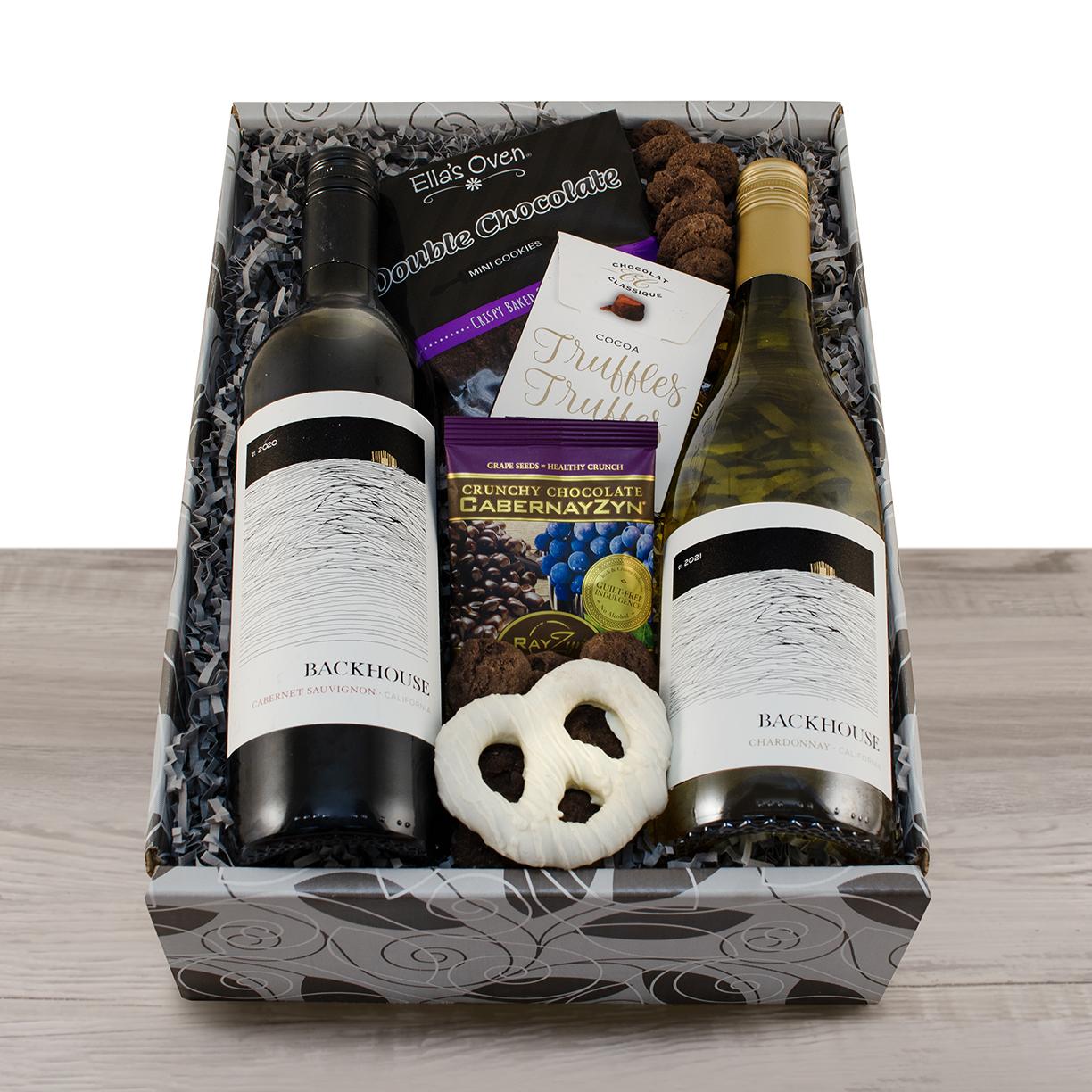 California Duo Wine Gift Box By Wine Basket , Wine Gift Baskets , Gift Baskets Delivered